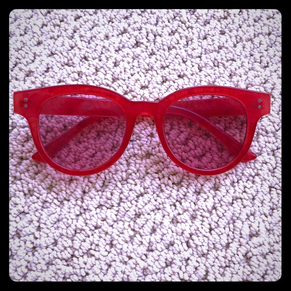 Red Frame EL Sunglasses